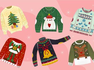 6 ugly Christmas sweaters