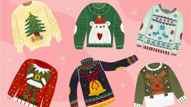 6 ugly Christmas sweaters