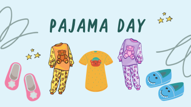 3 sets of pajamas. 2 sets of slippers.