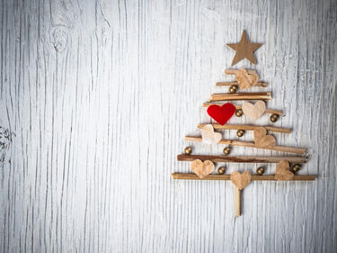 wooden Christmas tree