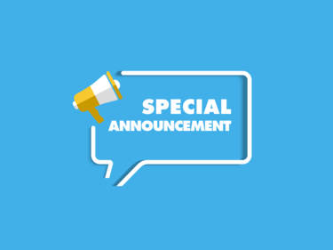mega phone with words "special announcement"