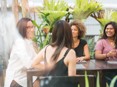 parents meeting around a table