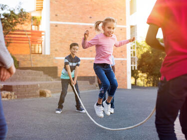 kids jumping rope