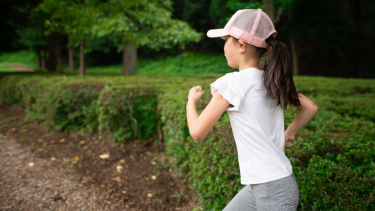child running